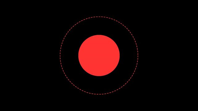location pulse animation tech radar hud concentric dashed ring elements 4k