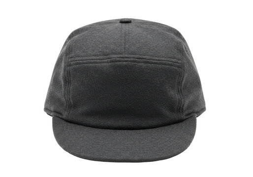 Gray baseball cap with a clean and simple design isolated white background