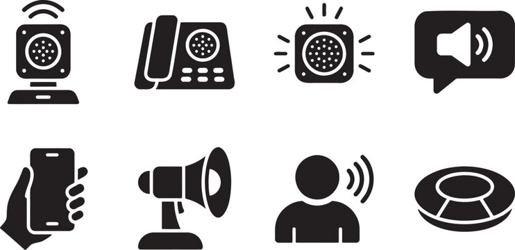 Communication devices featuring telephone speakers and intercom systems
