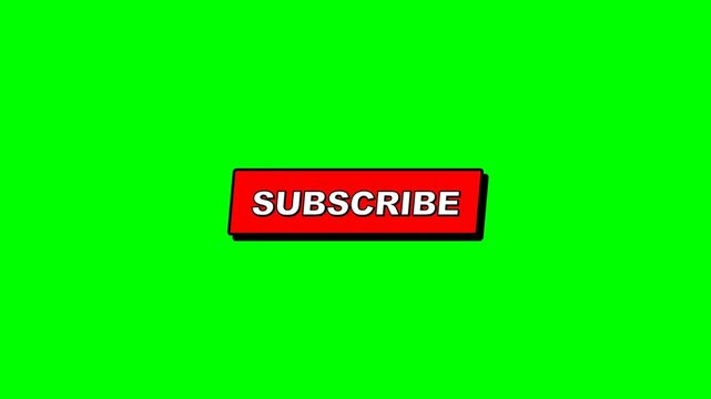Subscribe Comic Style Pop Art Cartoon Bang Burst Animation 4K