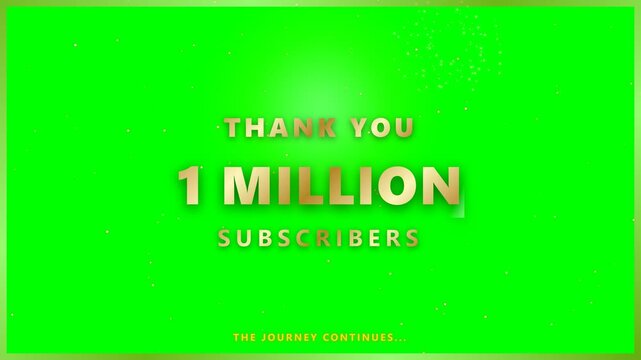 1 Million Followers Thank You Mega Celebration Ultimate Milestone 4K