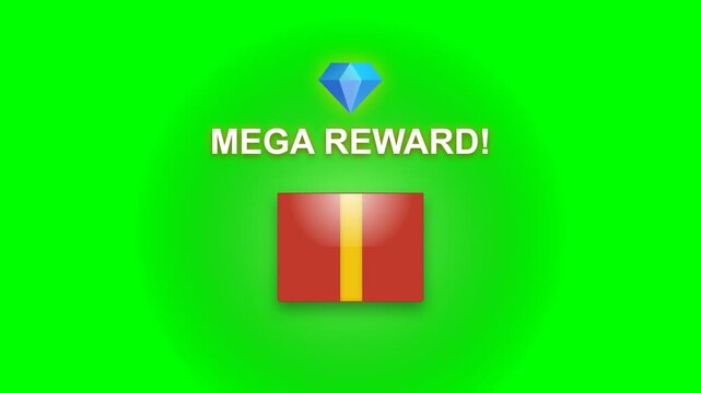 Gift Reward Popup Box Opening Surprise Present Celebration Animation 4K