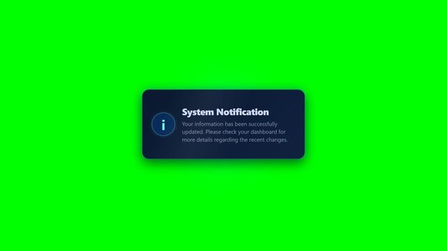 Modern Blue Info Popup Information Tooltip Help Guide Notification 4K