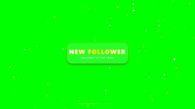 New Follower Alert Social Media User Join Community Welcome 4K