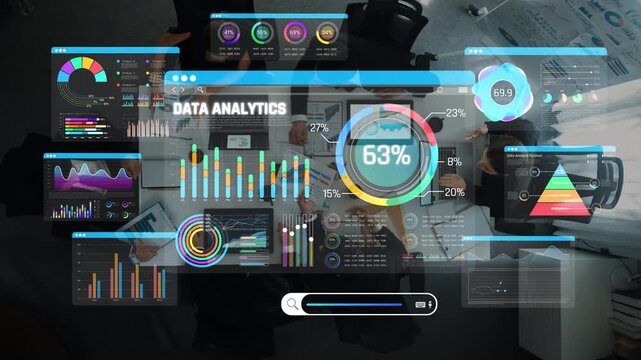 Data Analytics Dashboard with Multiple Graphs and Charts Illustrating Key Performance Indicators and Insights for Business Decision Making Sigmoid