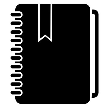 black diary icon