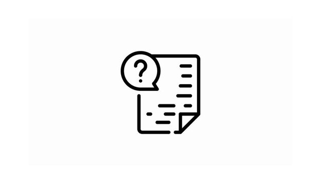 Mobile phone question mark icon representing online support, customer help, and FAQ services
