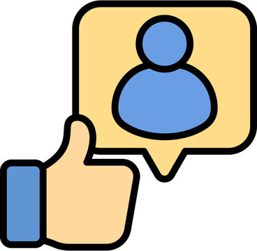 Follow Up Icon Element For Design