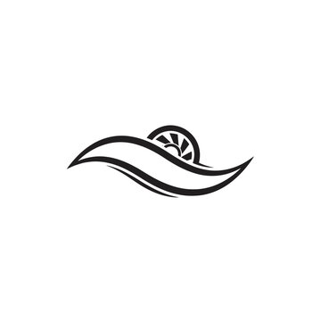 Abstract Swirl and Fan Symbol