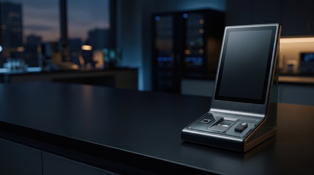 Electronic Point Of Sale Terminal With Display Modern Retail Technology