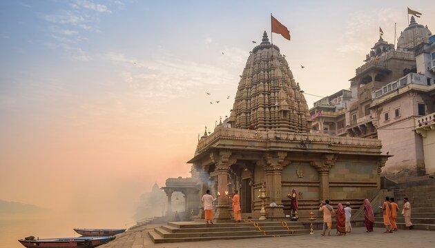 Dwarkadhish Temple At Morning