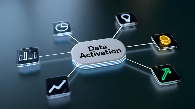 Data Activation Infographic Technology Concept