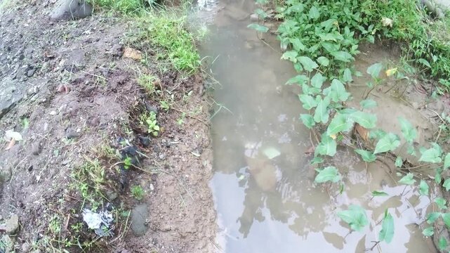 water flowing in the river