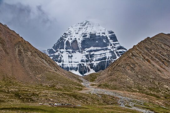 Mount Kailash along the Kailash Kora, Western Tibet, Asia