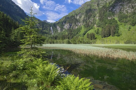 Styrian Lake Constance in summer, Schladminger Tauern, Styria, Austria