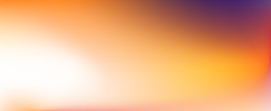 Blurred color gradient background, abstract orange yellow grain gradation texture, vector soft peach purple texture blur abstract background