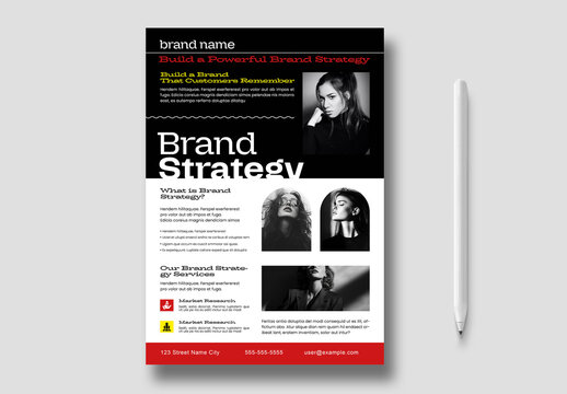 Corporate Brand Strategy Flyer Template