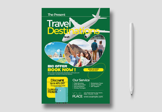 Modern Travel Agency Flyer Template