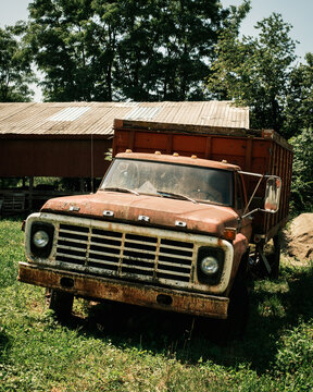 Vintage Ford Truck in Westhampton, Massachusetts