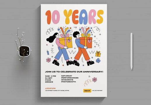 Anniversary Celebration Flyer