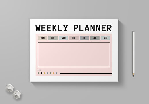 Printable Weekly Planner Template