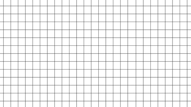 Minimalist black grid pattern on white background, geometric abstract line motion for modern projects, clean backdrop, for presentations and branding