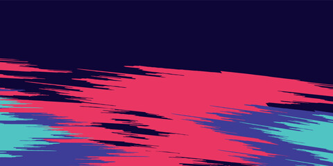 neon background brush game blue pink purple banner abstract paint stain vintage modern car wrap sticker, vector. © nopi