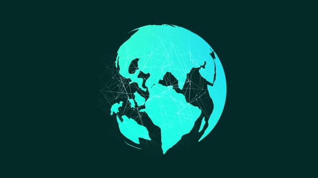 Tech Planet Earth Rotating