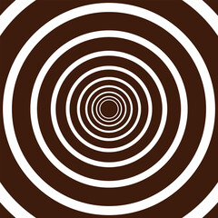 Fototapeta premium Abstract, hypnotic background with concentric circles. Colorful halftone graphic design elements. Sound wave vector illustration.