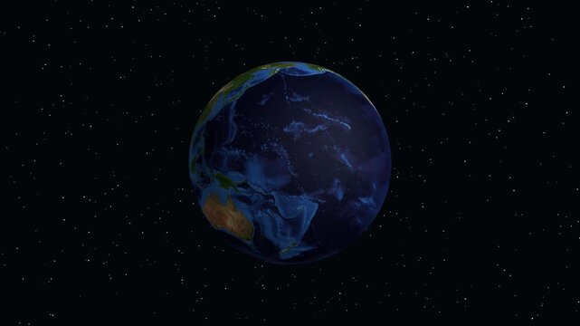 Animated Zoom into Pigeon Forge Tennessee on Planet Earth Globe