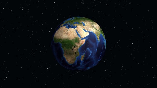 Earth Zoom Animation to Rangoon Burma with Population Data Overlay