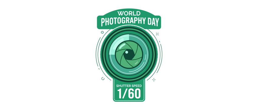 World Photography Day Camera Lens Shutter Speed Graphic