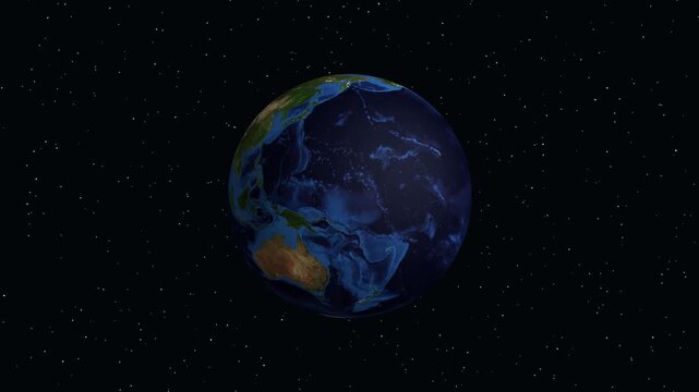 Animated Globe Zooming Into Berlin Germany With Location Data Overlay