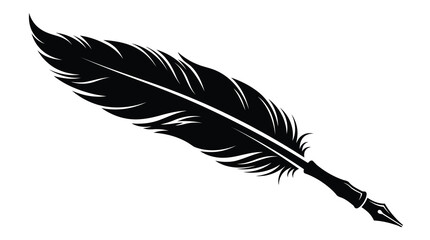 Black feather quill pen © Jerin