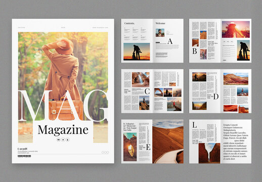 Magazine Template Layout