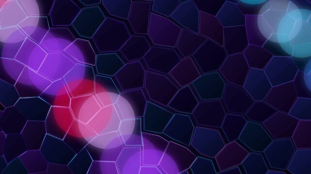 Organic Dried Mud Geometric Pattern with Soft Glowing Bokeh Light Overlay Texture Background