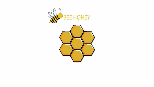 Honey vector icon for motion graphics, suitable for use as a logo or for promotional purposes.
