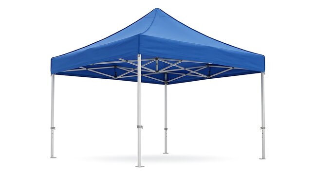 Blue Pop-Up Canopy Tent for Outdoor Events and Shade.