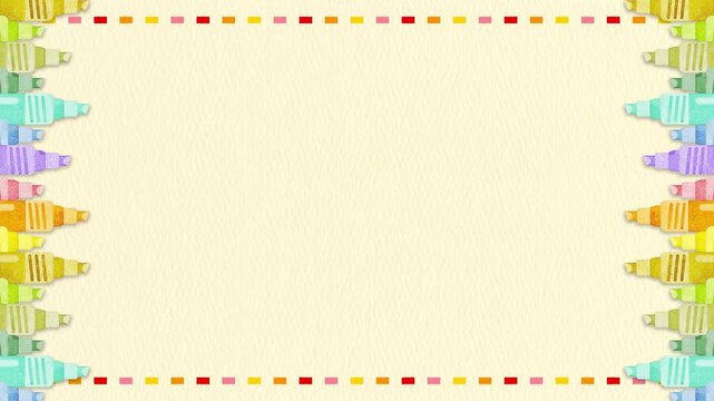 Colored Marker Frame Loop Background
