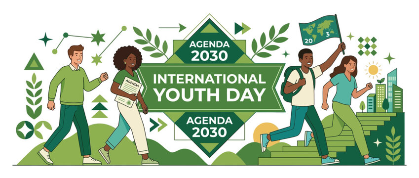 Diverse Youth Marching for Global Sustainability Agenda 2030