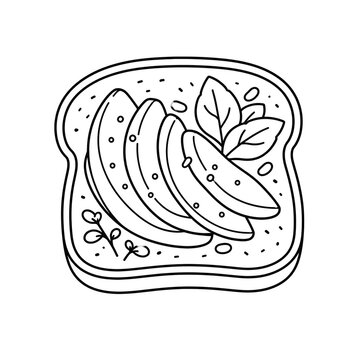 Avocado toast icon