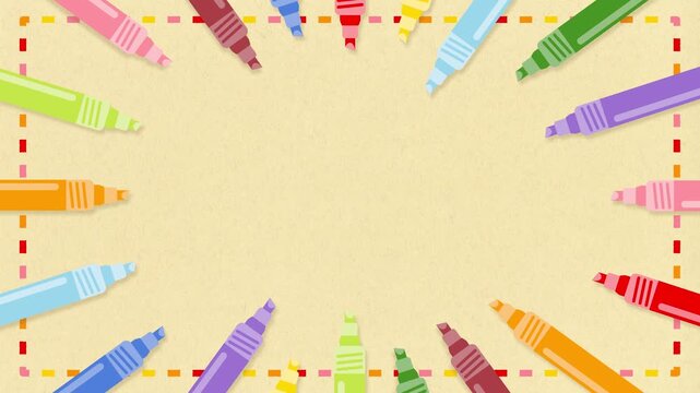 Colored Marker Radial Frame - loop