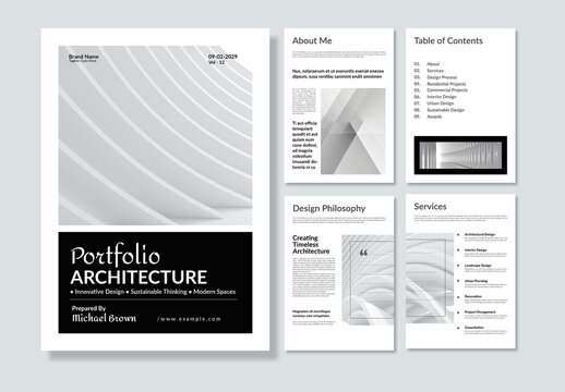 Creative And Clean Architecture Portfolio Template