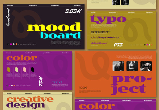 Creative Mood Board Presentation Template
