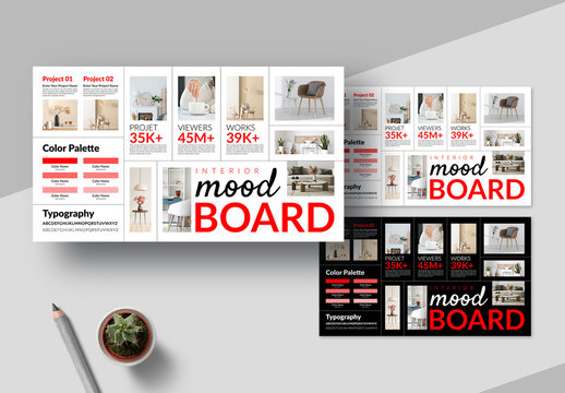Mood Board Template Layout