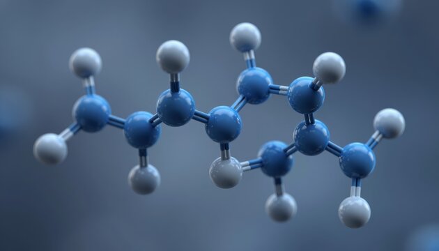 Molecular Structure of Polyethylene Polymer