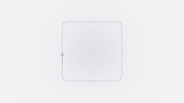 White box breathing square guide with moving light, mindfulness seamless loop background