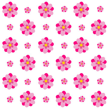 Minimal Cherry Blossom Pattern