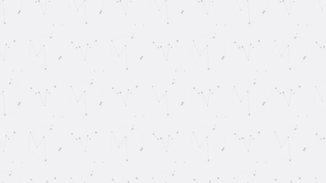 White constellation star map drifting slowly, astronomy seamless loop background