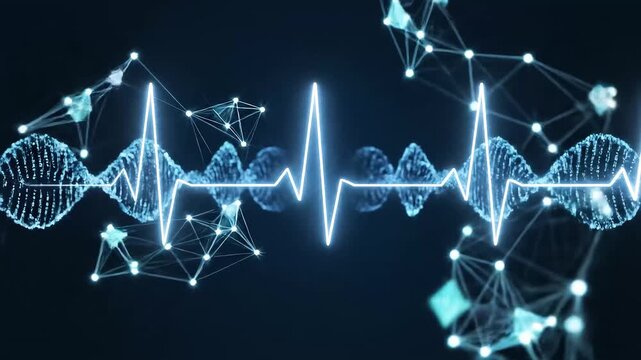 healthcare system stability background, steady organized motion with symmetry